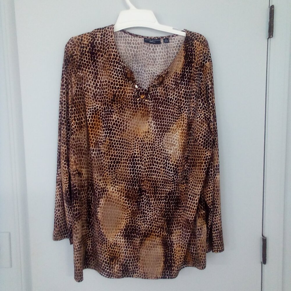 Susan Graver 1X artisan blouse